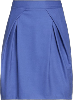 Woman Mini Skirt Pastel Blue Size 2 Virgin Wool, Elastane