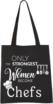 VAMSII Chef Tote Bag Women Chef Gifts Chef Shoulder Bag New Chef Gifts Culinary Gifts for Chefs Culinary Student Gifts (women Chefs tote)