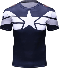 Red Plume Men's Quickly Dry Compression Short Sleeve Shirt