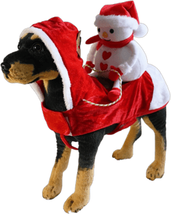 HDKUW Santa Dog Costume, Christmas Pet Clothes Santa Claus Riding, Pet Cosplay Costumes Party Dressing up, Dogs Cats Outfit for Small Medium Large Dogs Snowman M M:Chest Girth 18"-22",Weight 10-20LB Snowman