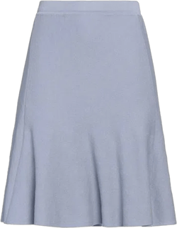 Woman Mini Skirt Pastel Blue Size 2 Cotton, Polyamide