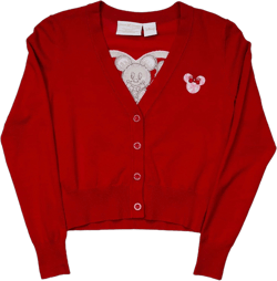 Women's Stitch Shoppe Disney Holiday Gingerbread Character Sweater 4X Red