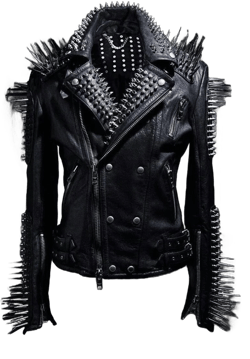 Steampunk Studded Leather Jacket
