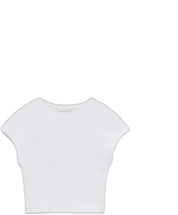 Zara Women's Cotton Modal Crop T-Shirt