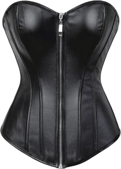 Women's Steampunk Faux Leather Corset