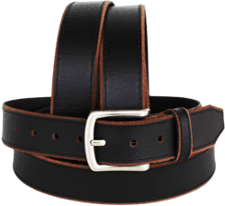 Challenger Horsewear 53-54  Handmade Heavy Duty Men's Dress Casual Cow Leather Belt Black 2629RS