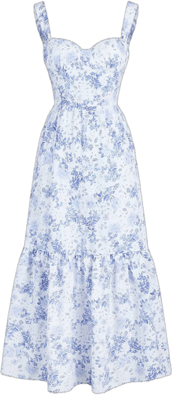 Romantic Elia Floral Midi Sundress