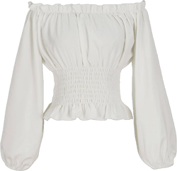 Women's Renaissance Off Shoulder Peasant Blouse