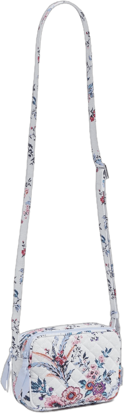 Vera Bradley Women's Cotton Mini Evie Crossbody Bag Magnifique Floral