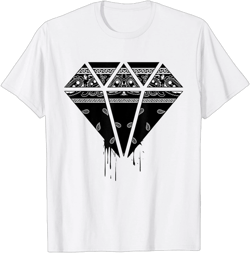 White Street Wear Hip Hop Bandana T-Shirt