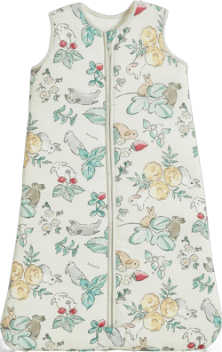 Baby Sleep Sacks Organic Fabric Wrapped in Cotton Toddlers' Sleeping Bags, 2-Way Safe Zippers 1.0TOG for Babies