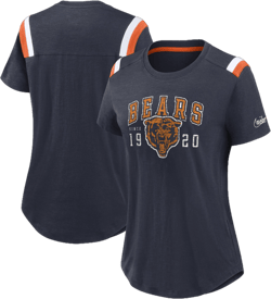 Nike Women's Chicago Bears Historic Slub Fashion T-Shirt