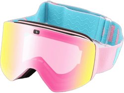 Tradecan Ski Goggles Over Glasses - Snow / Snowboard Goggle for Men, Women & Youth - UV Protection Anti-Fog Snowmobile Goggles