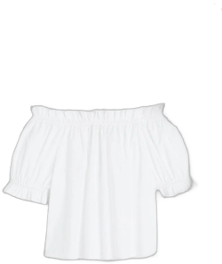 H&M Ladies Off-The-Shoulder Ruffle-Trimmed Top
