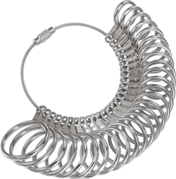 Mudder Stainless Steel Finger Sizer Measuring Ring Tool