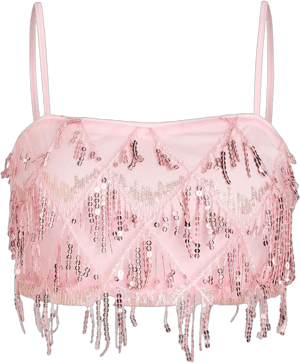 Tassel Cami Top with Cider Sequins