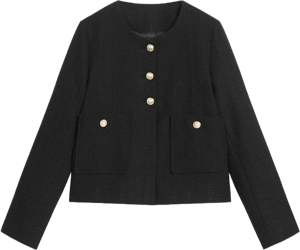 Old Money Aesthetics Tweed Blazer