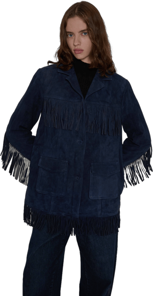 Veda Yuma Suede Fringe Jacket