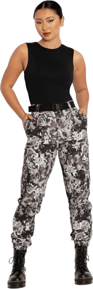 Eevee Evolution Camo Cargo Pants