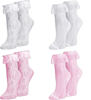 Women's Lace Trim Ankle Socks