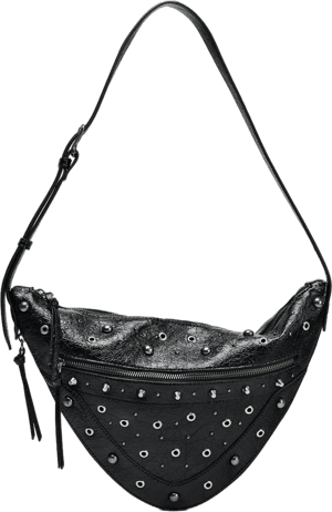Zara Studded Rocker Crossbody Bag
