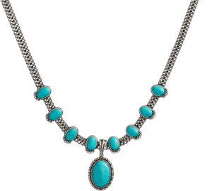 Alex and Ani Vintage Turquoise Statement Necklace