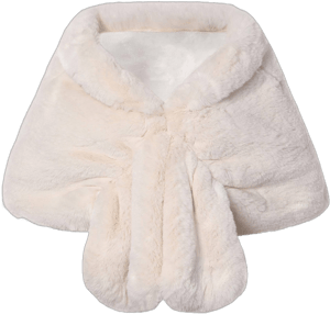 BABEYOND Women's 1920s Faux Fur Collar Shawl