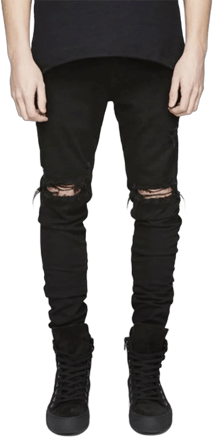 LONGBIDA Men's Slim Fit Ripped Stretch Skinny Jeans for Men's