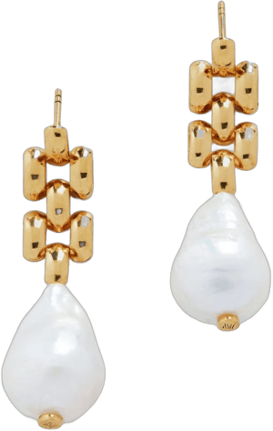Monica Vinader Womens Heirloom Baroque Pearl Drop Earrings