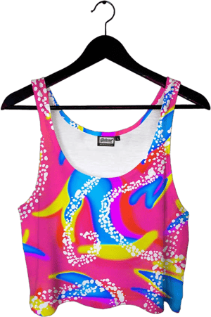 90's Neon Crop Top