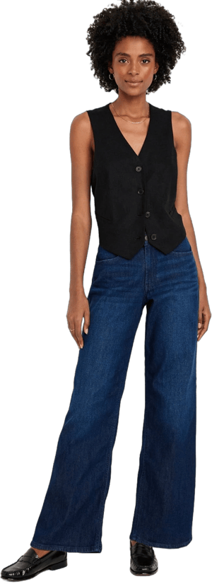 Old Navy Women's High-Waisted Wide-Leg Jeans