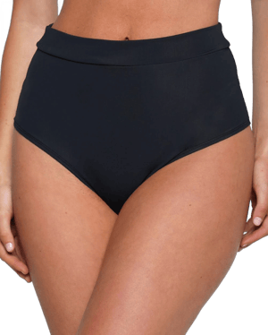 Rave Revolution Recycled Fabric High Waist Booty Shorts - Black - Iheartraves EDC Rave Outfits, Concert Outfits, EDM Music Festival Clothes Rave