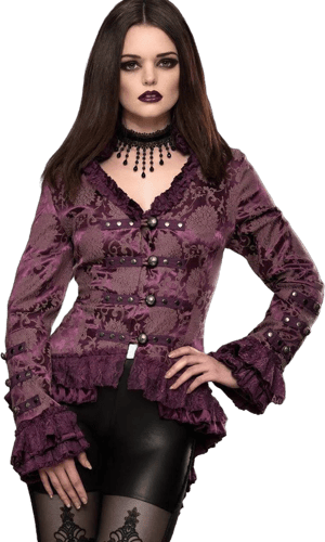 Pretty Attitude Women's Steampunk Gothic Tailcoat