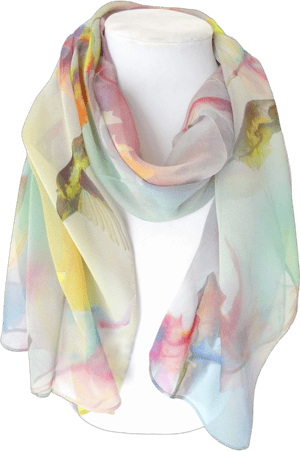 SilkSquirrel Pastel Silk Scarf