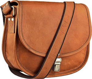 Genuine Leather Saddle Bag