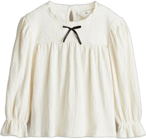 H&M Girls Picot-Trimmed Blouse