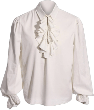 Bbalizko Mens Pirate Shirt Ruffle Victorian Renaissance Steampunk Vampire Poet Shirts Gothic Medieval Costume