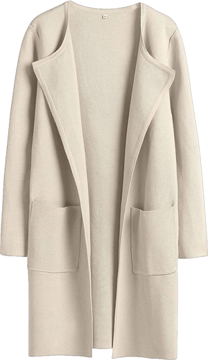 ANRABESS Women's Lightweight Knit Open Front Cardigan