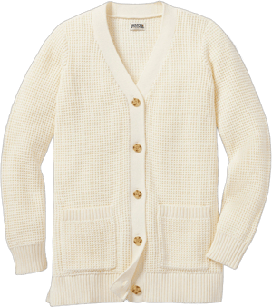 Duluth Trading Company Women's Heritage Waffle Stitch Cardigan