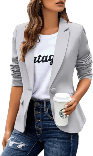 Women's Casual Long Sleeve Blazer