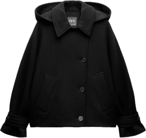 Zara Women's Wool Blend Cape Coat