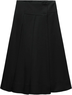 Zara Box Pleat Midi Skirt