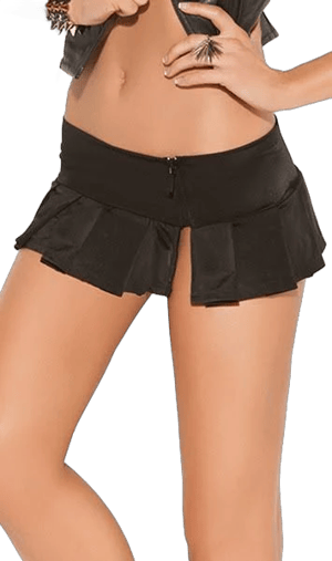 Elegant Moments Pleated Mini Skirt with Side Zipper