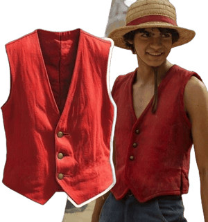 Inspired From Luffy D Monkey Vest, One Piece Luffy Cosplay Costume,