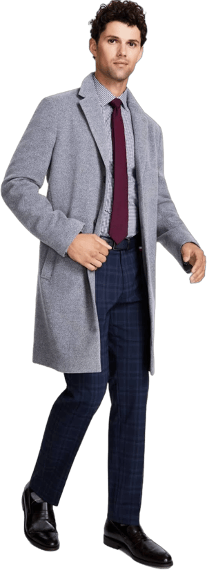Tommy Hilfiger Men's Addison Wool Blend Overcoat
