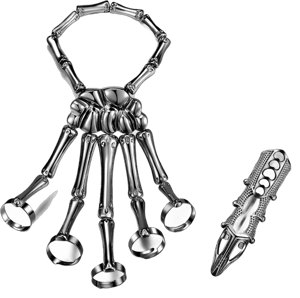 Women's Skeleton Metal Hand Bracelet