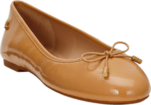 Ralph Lauren Women's Jayna Crinkle Patent Leather Ballet Flats