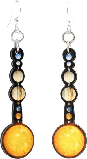 Green Tree Jewelry Solar System Earrings