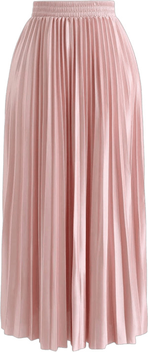 Full Pleated Midi Skirt