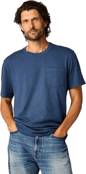 J.Crew Men's Vintage-Wash Cotton T-Shirt with Pocket